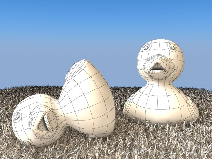 Pato de goma 3D 3