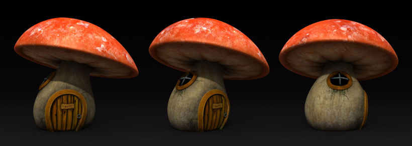 Casa hongo 3D (mushroom house) 2