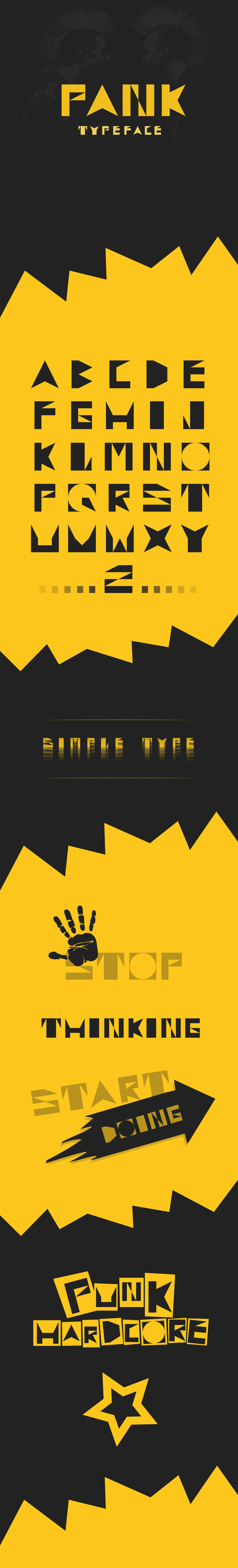 Typeface PANK 0