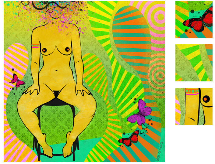 serie: 'desnudas' · ilustración digital 3