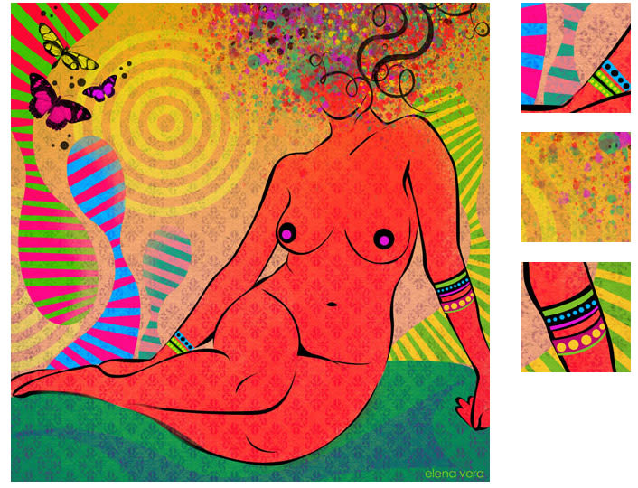 serie: 'desnudas' · ilustración digital 7