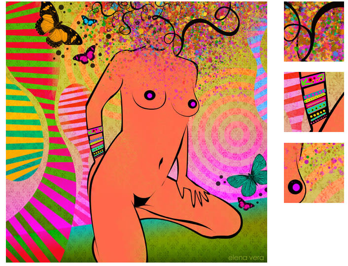 serie: 'desnudas' · ilustración digital 13