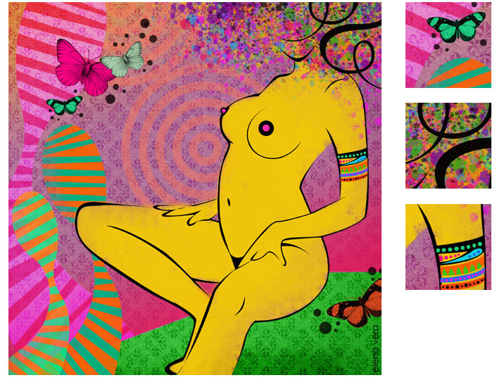 serie: 'desnudas' · ilustración digital 8