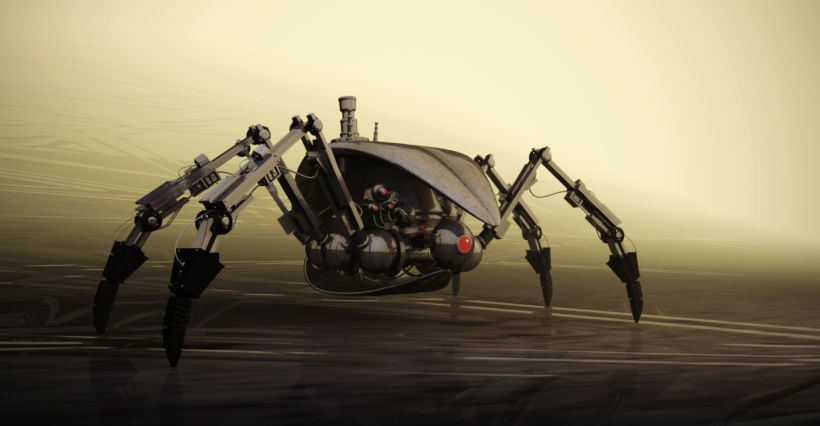 Spiderbot. Modelado 3D en Blender -1
