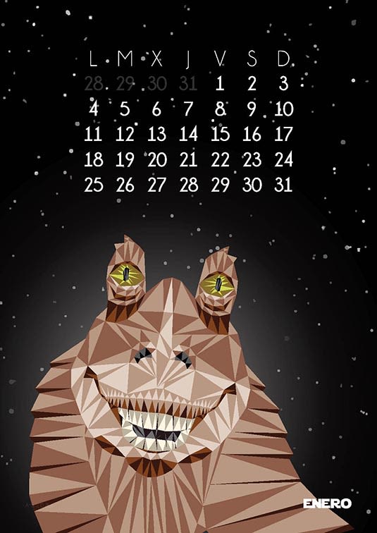 Calendario Star Wars 2016 2