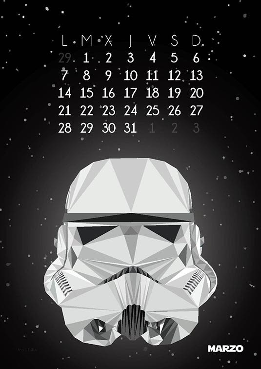 Calendario Star Wars 2016 4