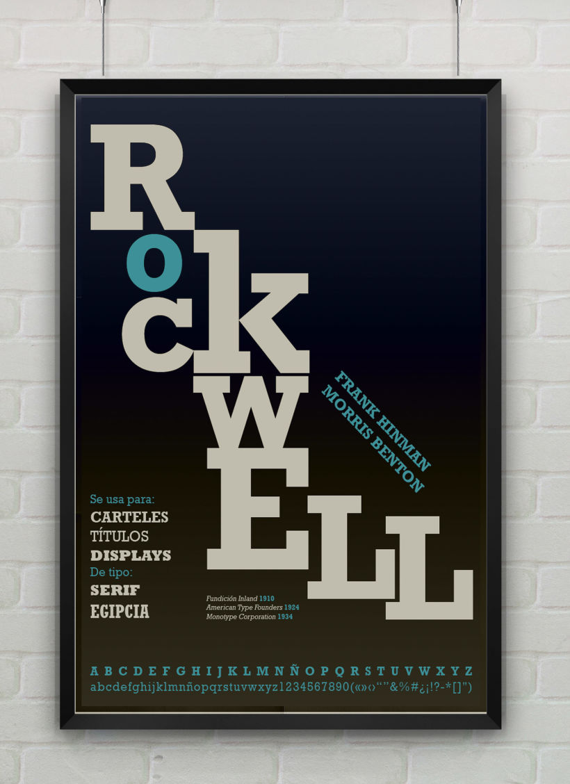 Rockwell - Cartel tipográfico 2
