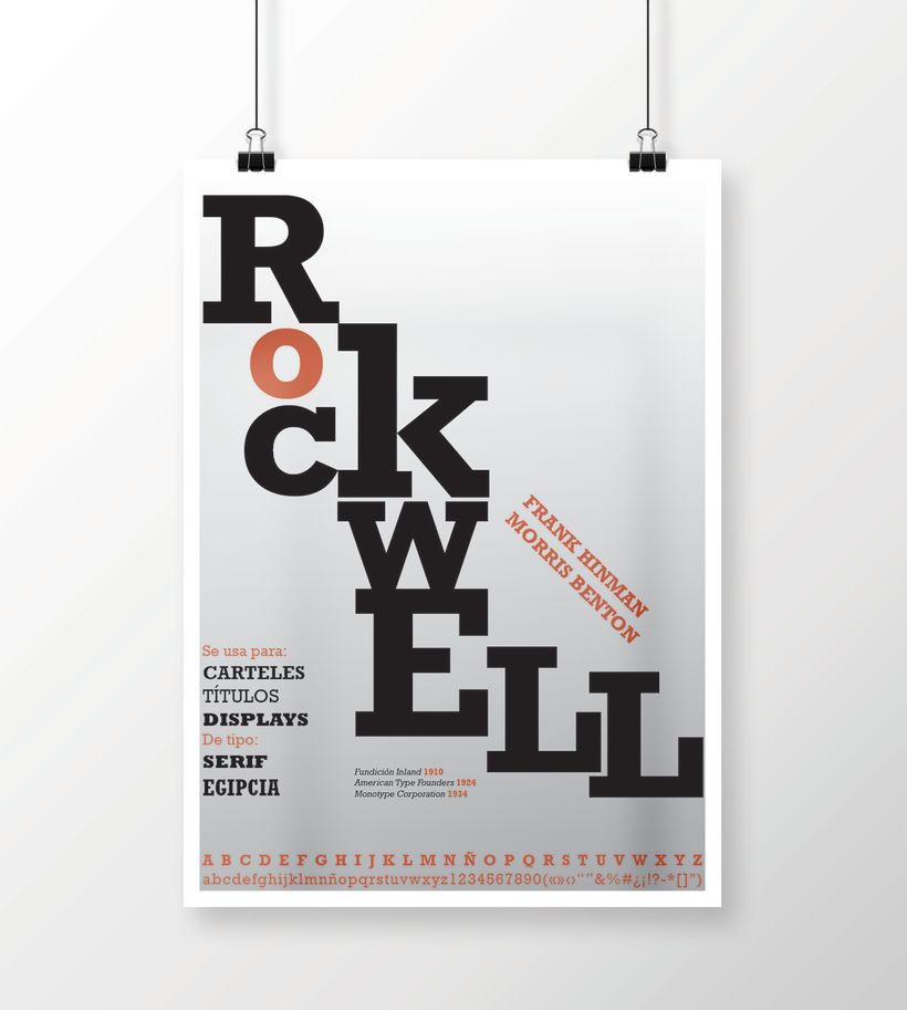 Rockwell - Cartel tipográfico 1