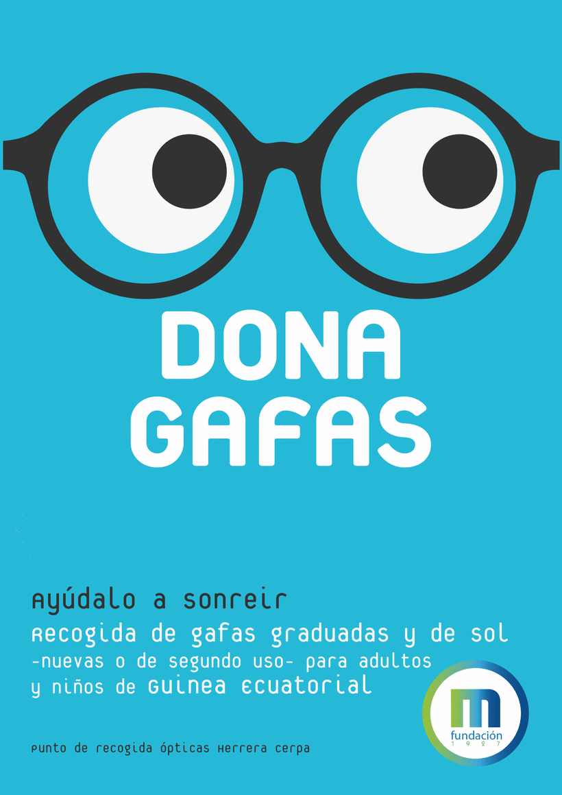 Cartel Gafas Fundación H. Martínez 0