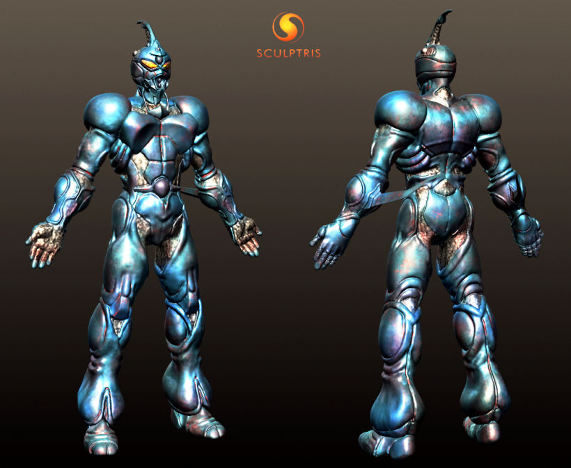 GUYVER: Bio Booster Armor  (3D Model made with SCULPTRIS) 0