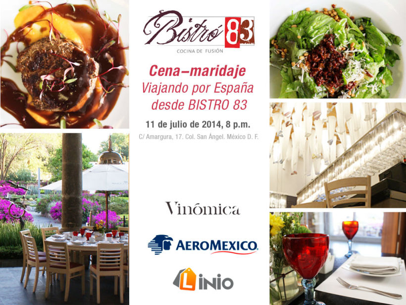 Organización, campaña y Community management de cena-maridaje con Aeroméxico 0