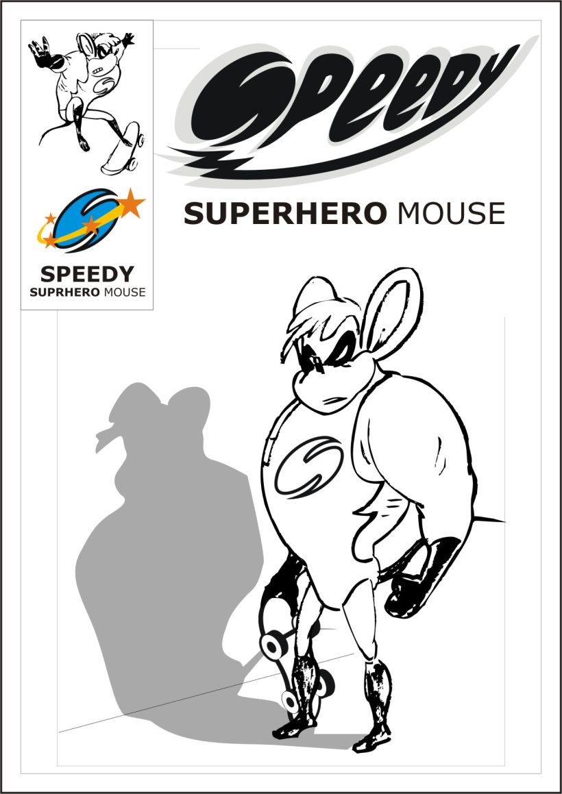 Speedy superhero mouse -1