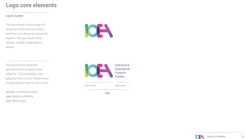 Branding IOEA (guidelines, website, email mk, stationery and editorial design) 2