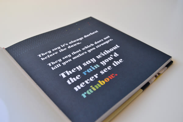 Publicación de estampados en el libro From rain to rainbows 2