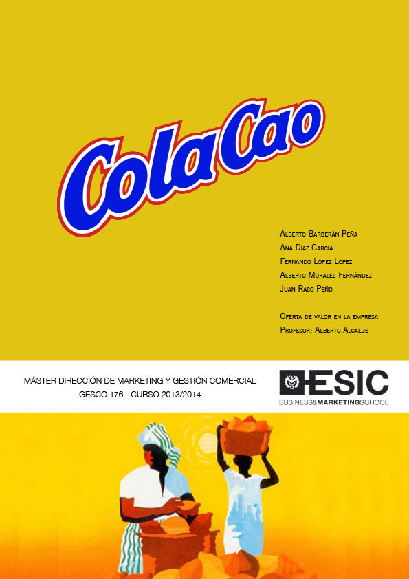 Maquetación presentación ColaCao - ESIC 0