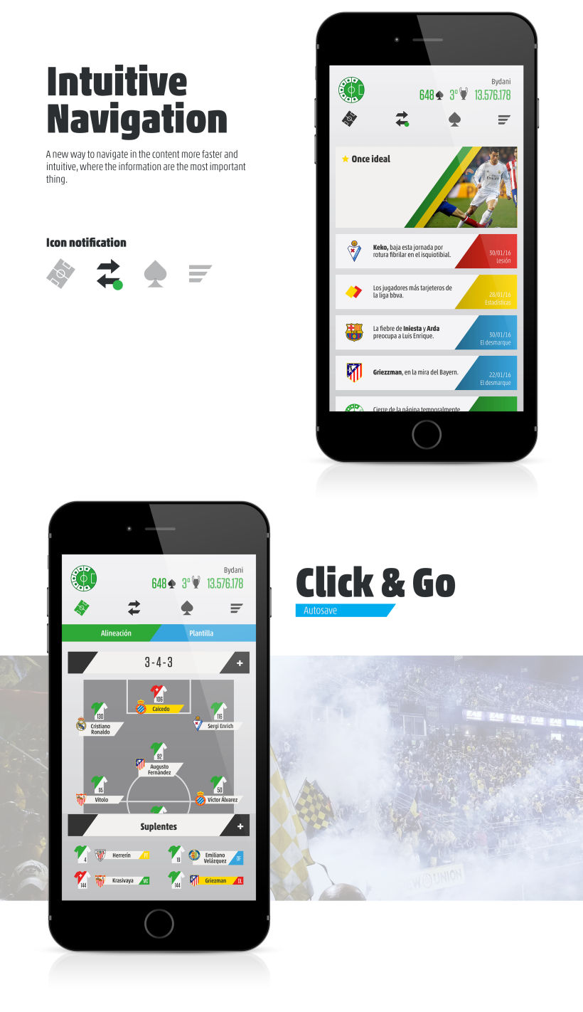 Comunio app- Redesign concept 2
