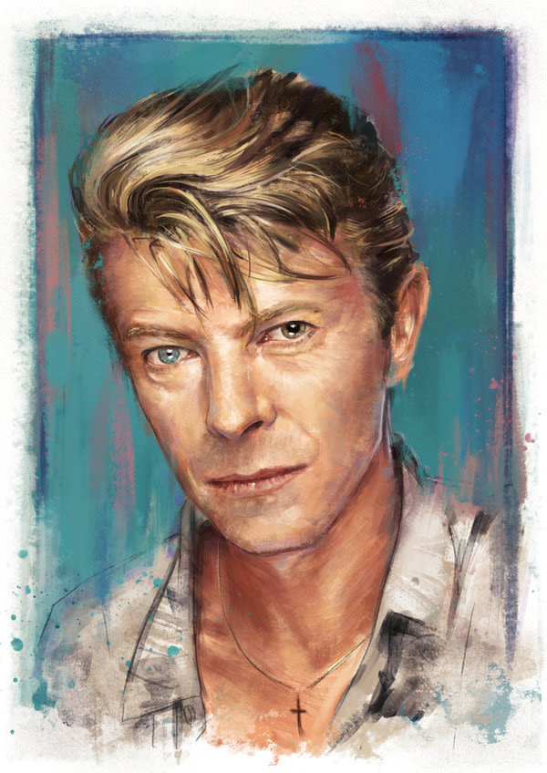 Ilustraciones tributo a David Bowie 1