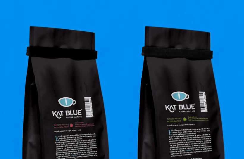 Kat Blue, proyecto de branding para café de autor -1