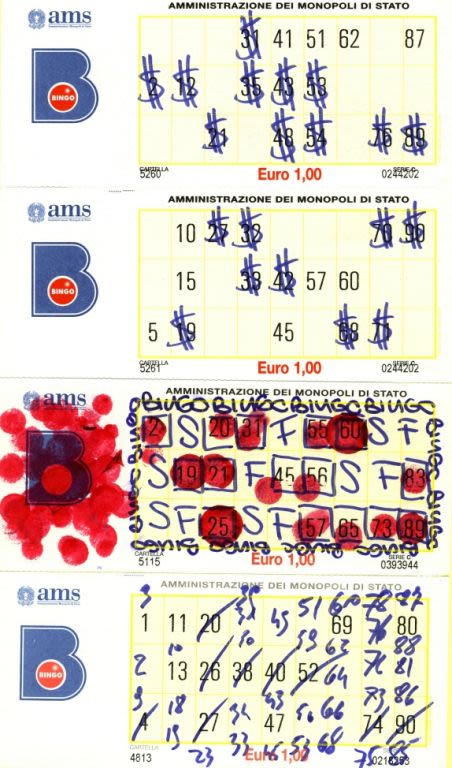 Arteludopático El lado artístico de un cartón de bingo. Proyecto de 2007 -1