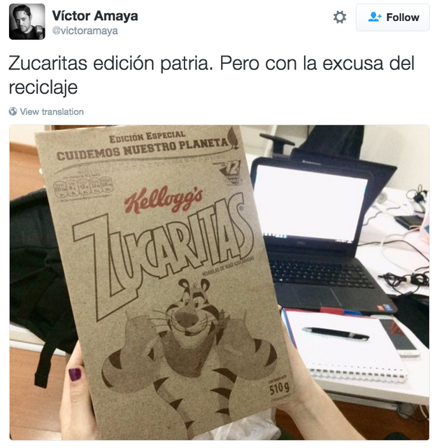 Controvertido packaging de Zucaritas en Venezuela 8
