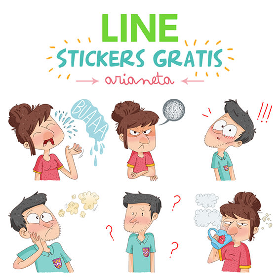 Stickers promocionales LINE -1
