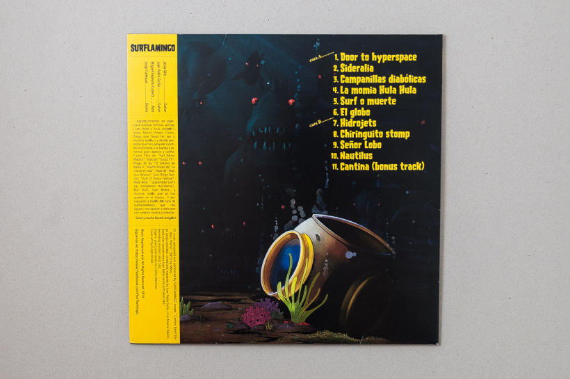 SURFLAMINGO "Creatures from the deep" - vinilo LP 8