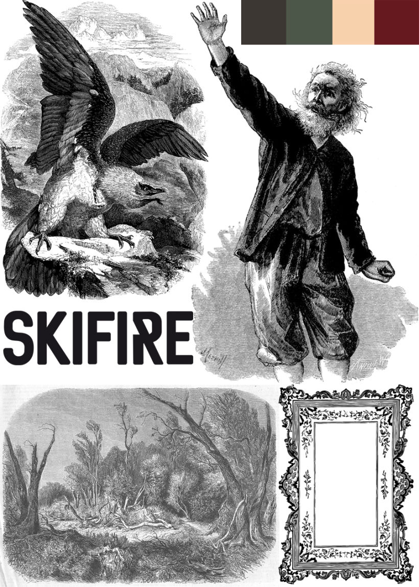 Mi Proyecto del curso: Cartelismo ilustrado "SKIFIRE 1" + "SKIFIRE 2" 4
