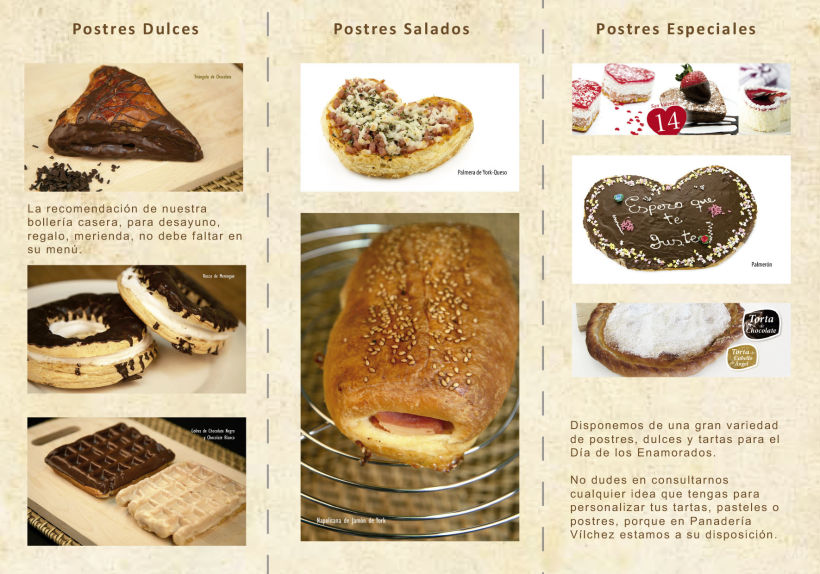 Cartel y triptico Panadería Vilchez 3