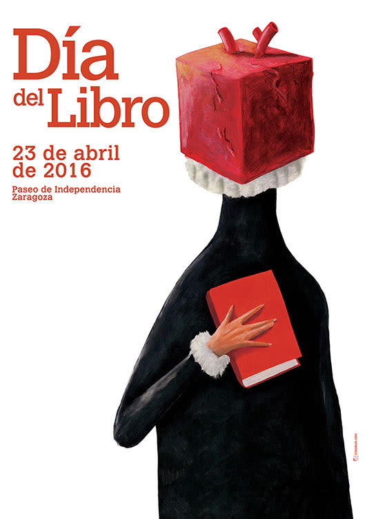 Cartel Día del Libro 2016, Zaragoza. 0