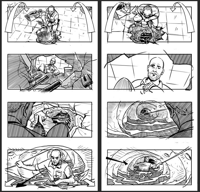 Cien años de perdón - Daniel Calparsoro (Film Concept art & Storyboards) 3