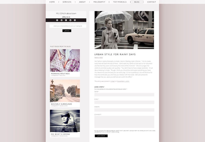 Jackie Conlin - Website Design 2