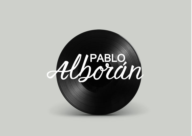 Mi Proyecto del curso: Caligrafía y Rock'n'Roll. Logotipo para músico (odioso) Pablo Alborán. 1