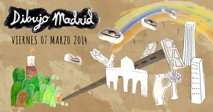Dibujo Madrid poster -1