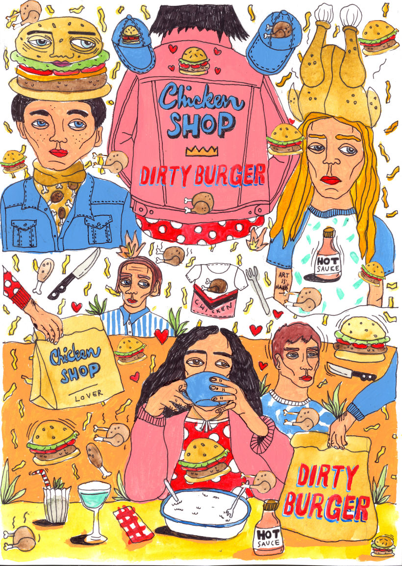 chicken shop/ dirty burger  2
