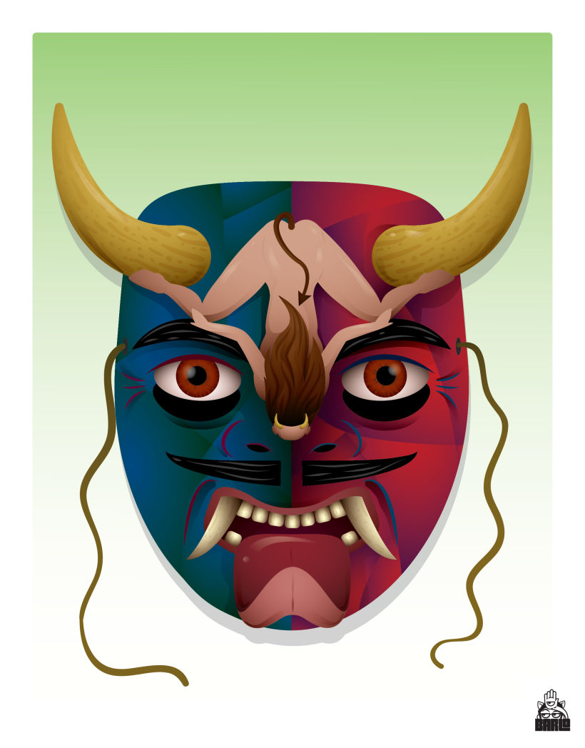Mascara de Diablo (devil mask) -1