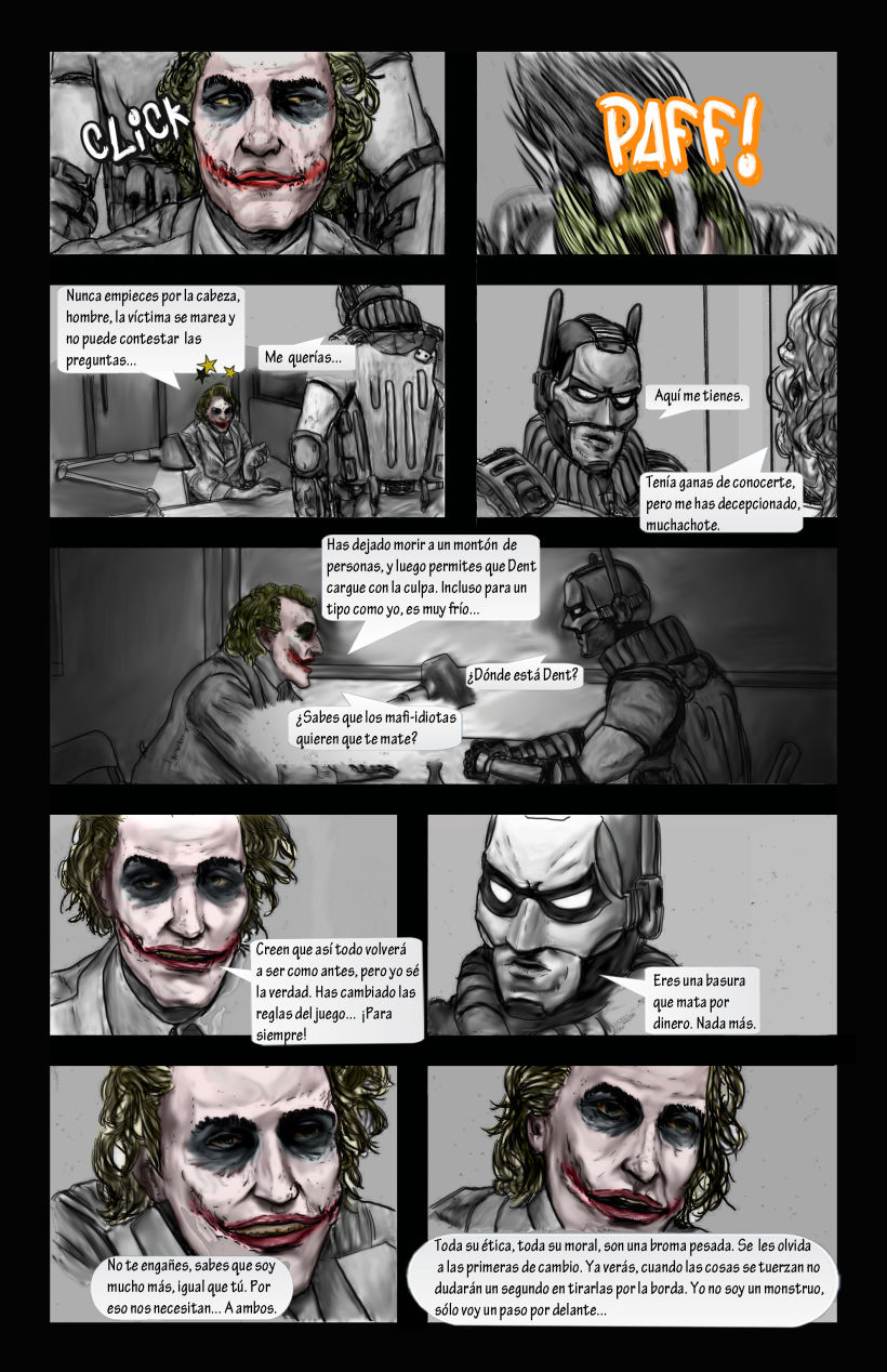 Dibujante para cómic de Batman. Sólo calcar fotografías 1