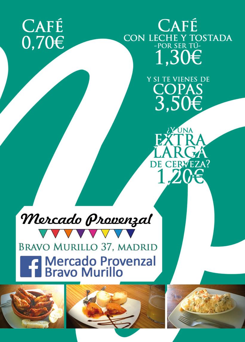 Diseño de Flyer para Mercado Provenzal de Bravo Murillo 1
