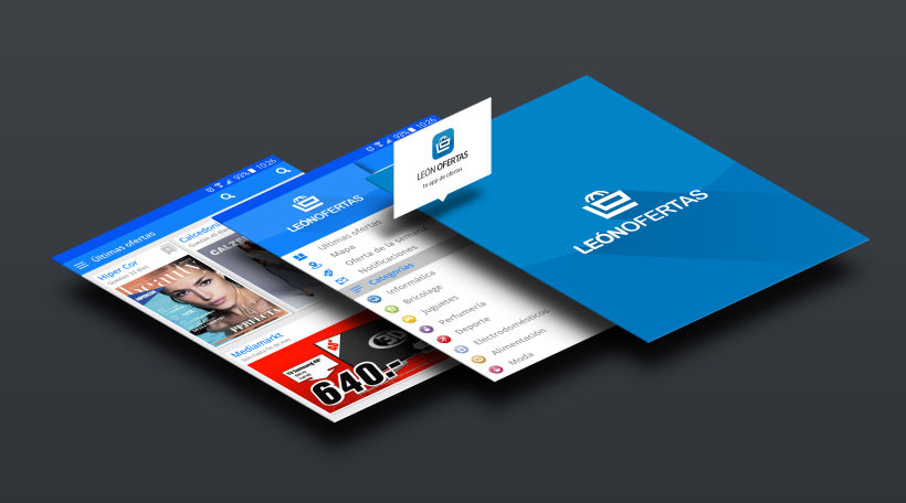 Diseño interface & Branding para App León Ofertas 0