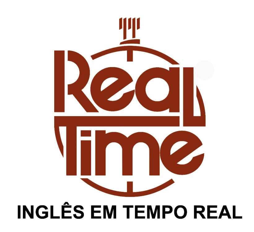 Real Time. Logotipo de academia de inglés. -1