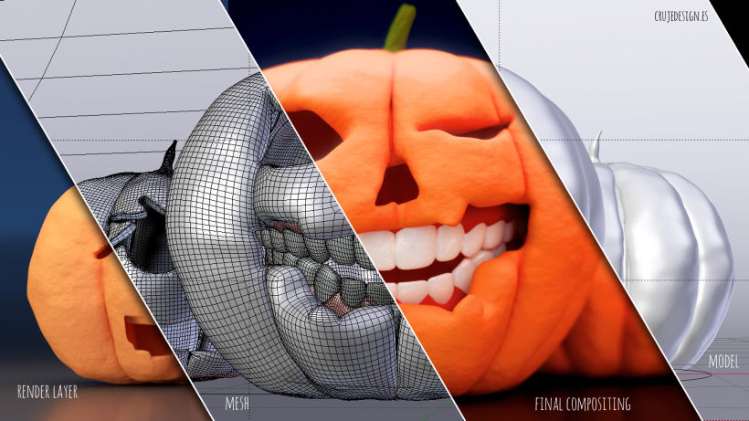 Smiley Pumpkins -Blender- 0