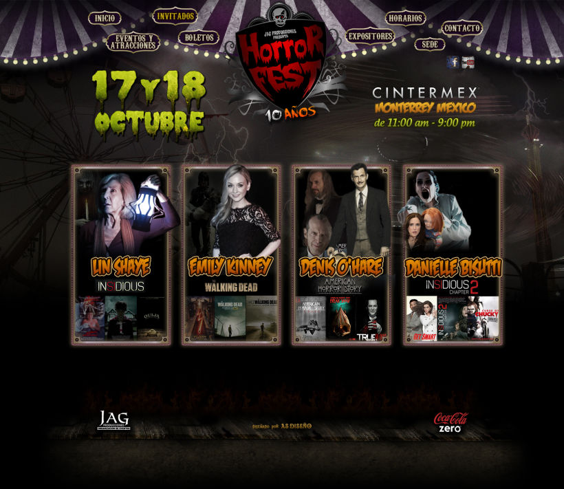 Sitio Web Horror Fest 2015 1