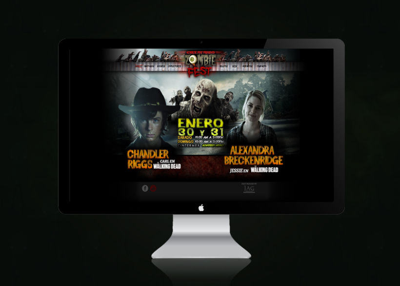 Sitio Web Zombie Fest 2016 1