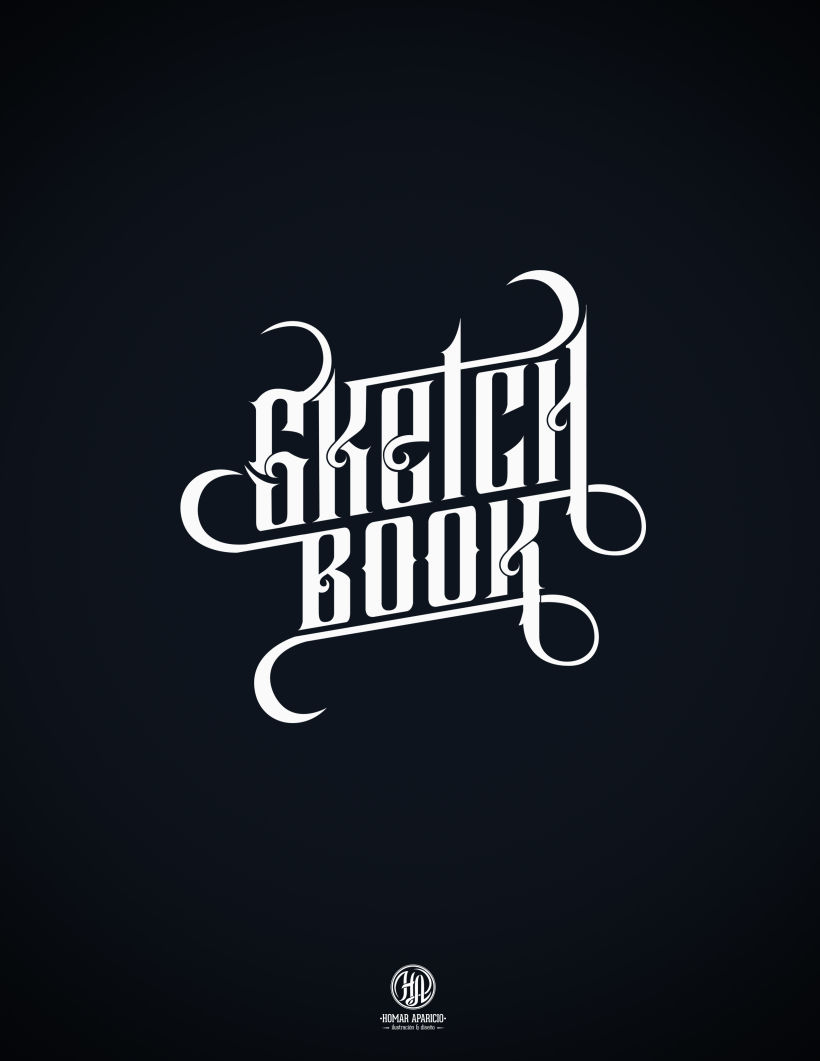 Lettering "Sketchbook" 3