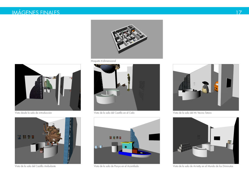 Diseño del espacio para la exposición STUDIO GHIBLI: 30 AÑOS DE MUNDOS MÁGICOS 13