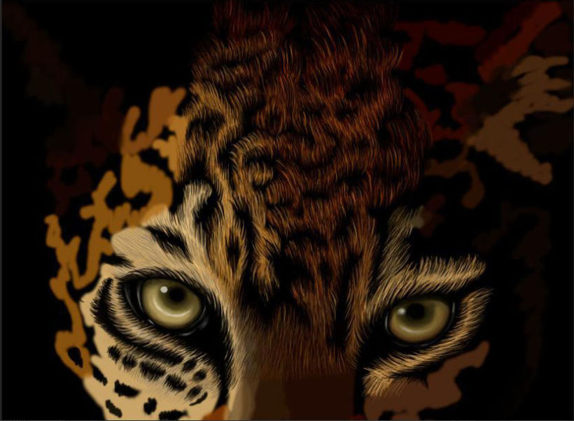 Leopardo Dibujo Digital - Leopard Digital Paint 2