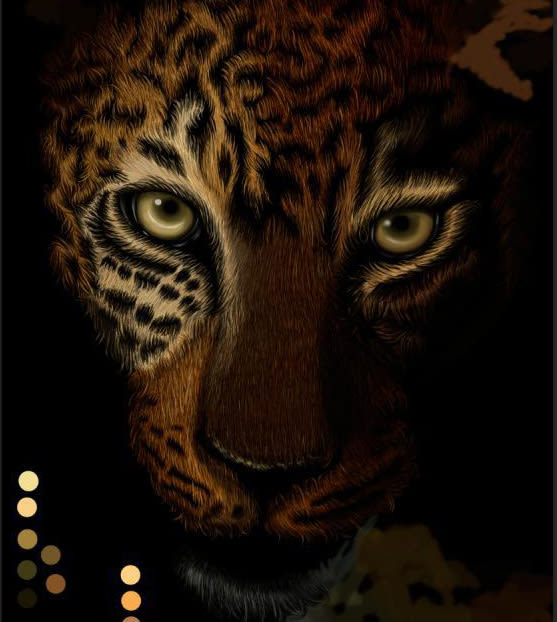 Leopardo Dibujo Digital - Leopard Digital Paint 3