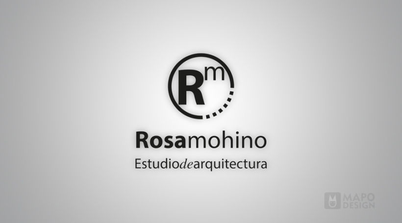 Logo e identidad corporativa Rosa Mohino arquitecta. 1