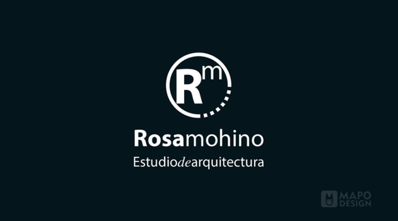 Logo e identidad corporativa Rosa Mohino arquitecta. 2