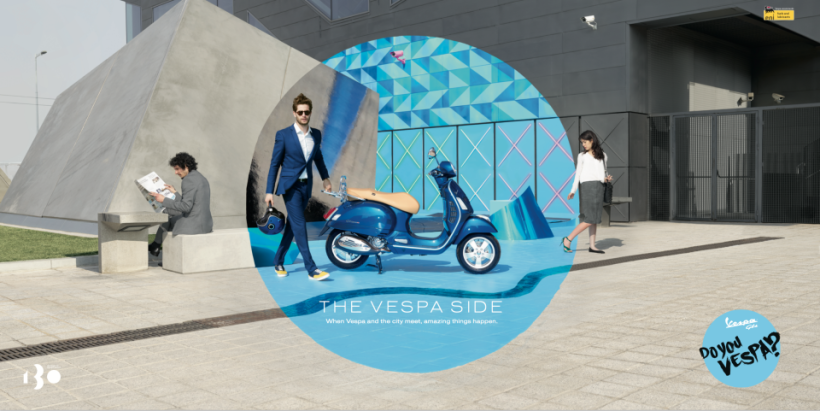 Origami work by Cartoncita to Advertising  for a vespa Press -1