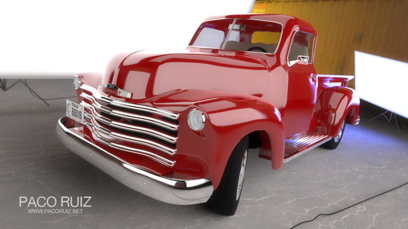 Chevrolet Pickup 1950 | Maya, Arnold, Photoshop 0